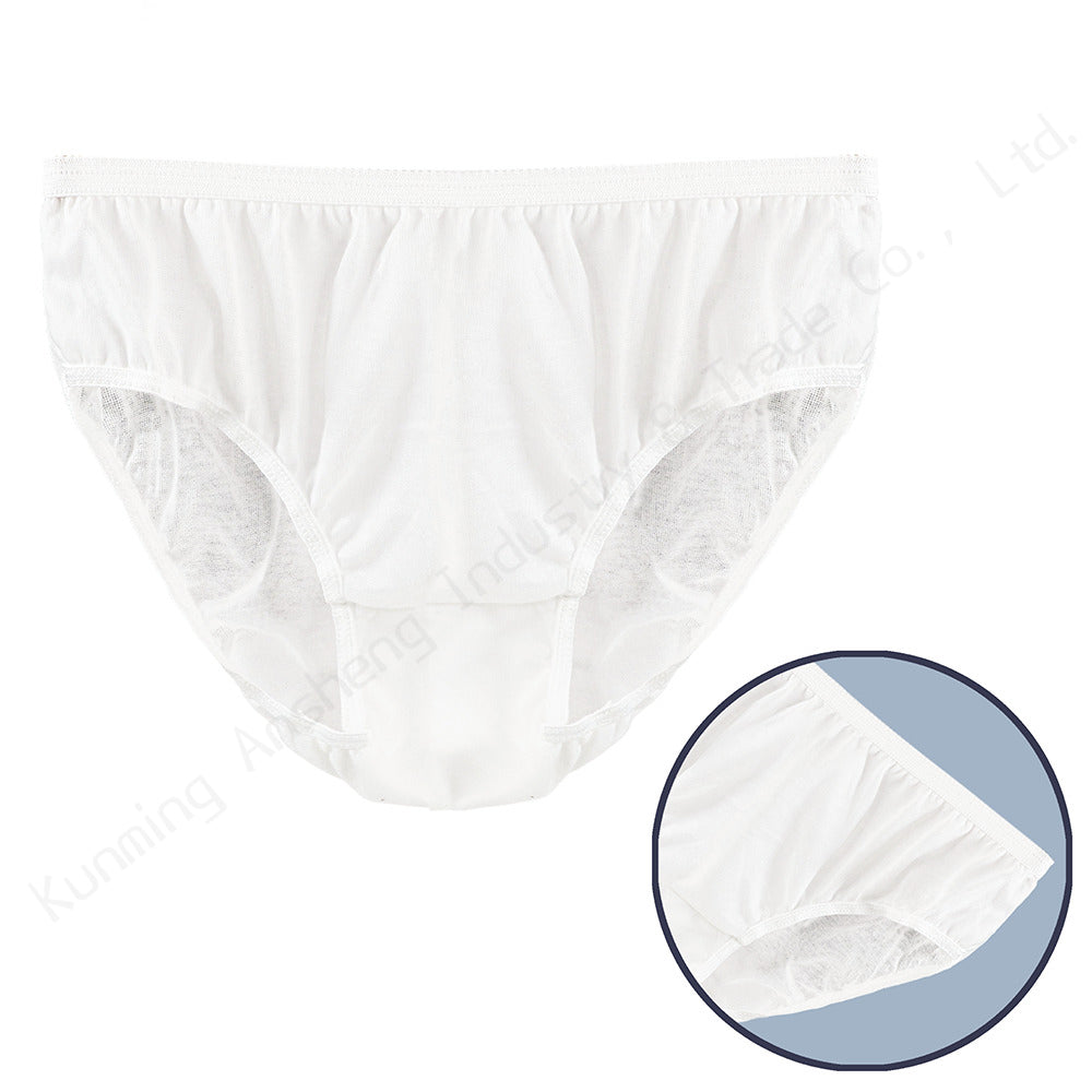 Disposable Cotton Blend Underwear – 5pcs Pack | Wholesale & OEM Manufacturer