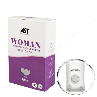 Women’s Disposable Underwear – Soft Modal Fabric, 3pcs/Pack for Travel, Spa, and Daily Hygiene (OEM/ODM Available)