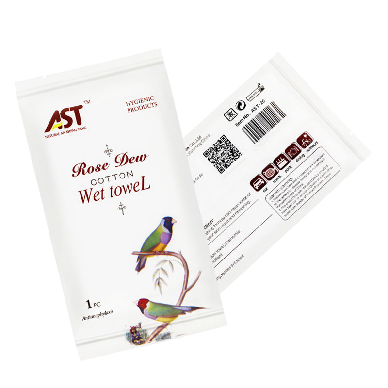 Rose Dewey Cotton Wet Towel | OEM ODM Private Label Chamomile Wet Wipes Manufacturer