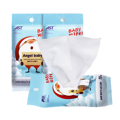 OEM/ODM Baby Wet Wipes – 10 Count Travel Pack | Fragrance-Free & Skin-Friendly