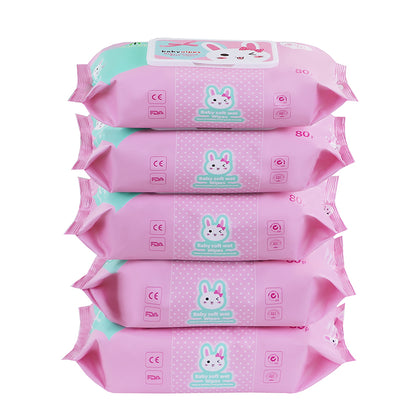 Baby Wet Wipes 80pcs – Wholesale & OEM Baby Cleansing Wipes | Factory Price