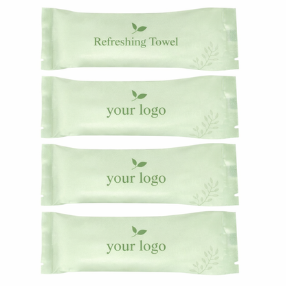Custom Coconut Disposable Wet Towels for Resorts & Restaurants – 21×21cm Microfiber OEM Manufacturer