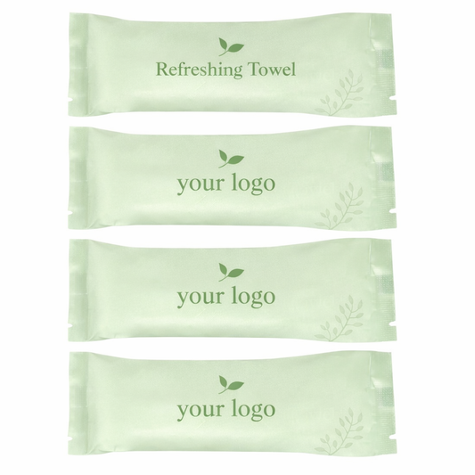Custom Coconut Disposable Wet Towels for Resorts & Restaurants – 21×21cm Microfiber OEM Manufacturer
