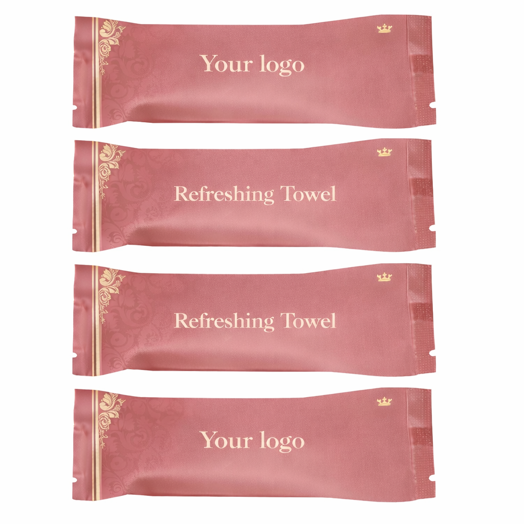OEM Cotton 12g 22*22cm Disposable Roll  Peach 600% scent Wet Towels – | Custom Fragrance & Packaging OEM,ODM,Private Logo Available