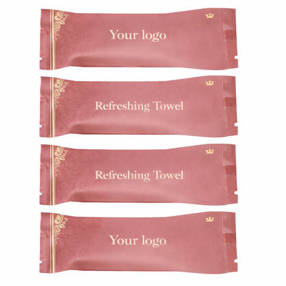 OEM Cotton 12g 22*22cm Disposable Roll  Peach 600% scent Wet Towels – | Custom Fragrance & Packaging OEM,ODM,Private Logo Available