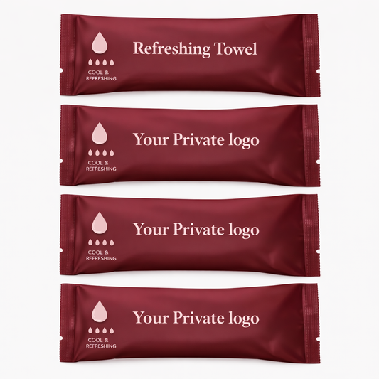 Custom Mango Disposable Wet Towels for Resorts & Tropical Restaurants – 19×20cm Cotton OEM Manufacturer
