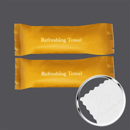 OEM Cotton 12g 22*22cm Disposable Roll  Peach 600% scent Wet Towels – | Custom Fragrance & Packaging OEM,ODM,Private Logo Available