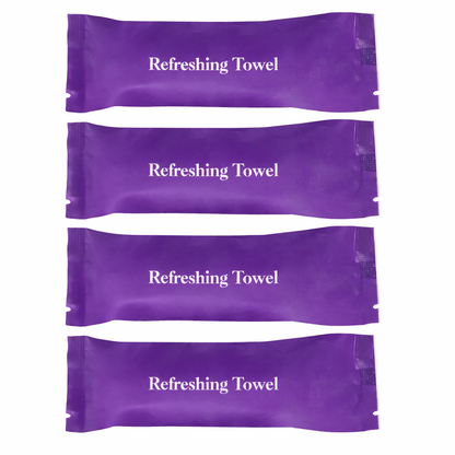 Custom Disposable Wet Towels for Hospitality – White Tea Scent 23×23cm Microfiber Restaurant & Hotel Wet Towels Manufacturer