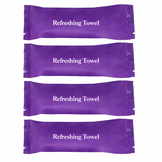 Custom Disposable Wet Towels for Hospitality – White Tea Scent 23×23cm Microfiber Restaurant & Hotel Wet Towels Manufacturer