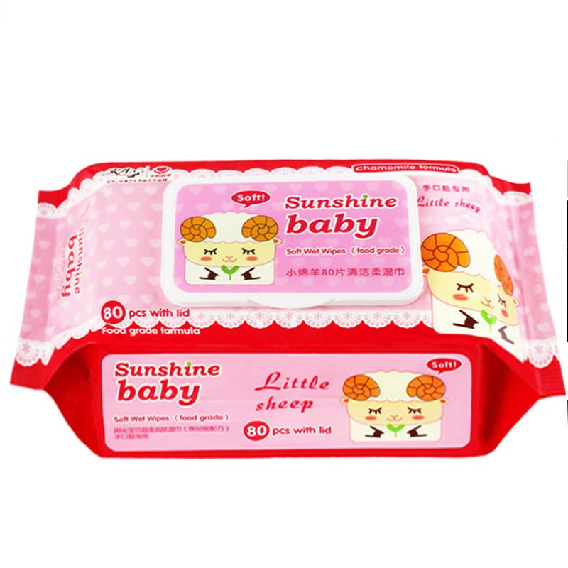 Custom Wholesale baby wipes of AS2090 80 sheets wipes 