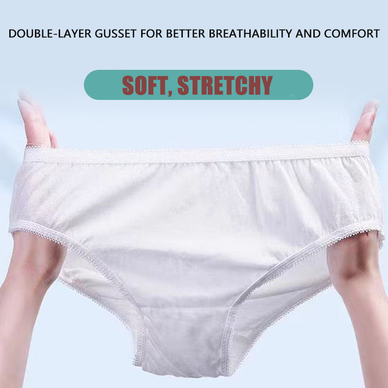 Disposable Cotton Blend Underwear – 5pcs Pack | Wholesale & OEM Manufacturer