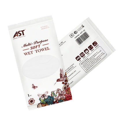 OEM Cotton 16g 23×23cm Disposable Wet Towels | Jasmine Scent | Custom Fragrance & Packaging | OEM / ODM / Private Label