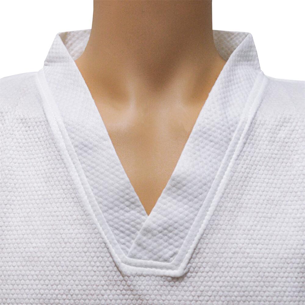 Pullover Style Disposable Two-Piece Bathrobe – V-Neck Top and Shorts for Spa & Hotel Use