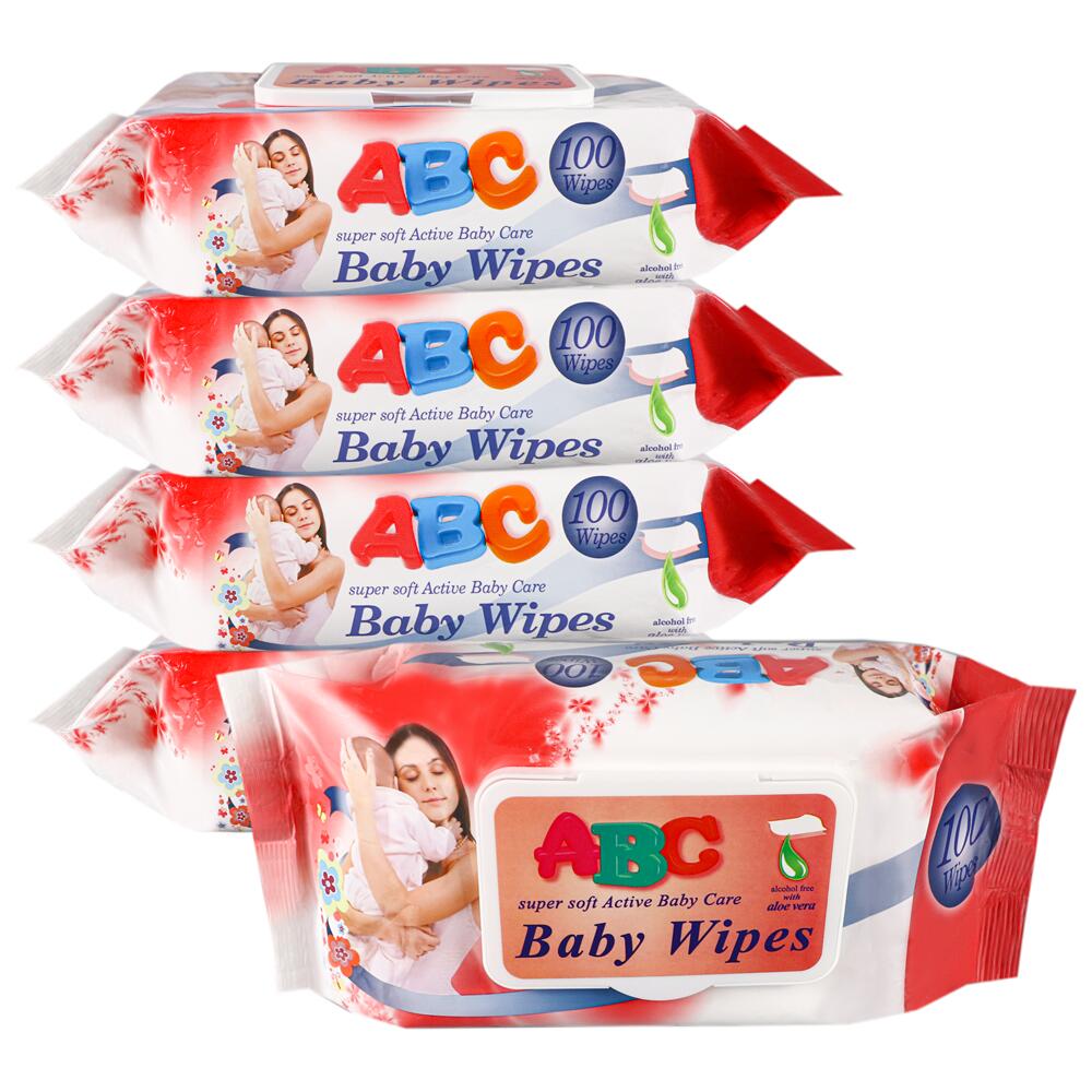 13×18cm 60 sheets T‑Pattern Spunlace Baby Wipes,OEM Wet Wipes Manufacturer
