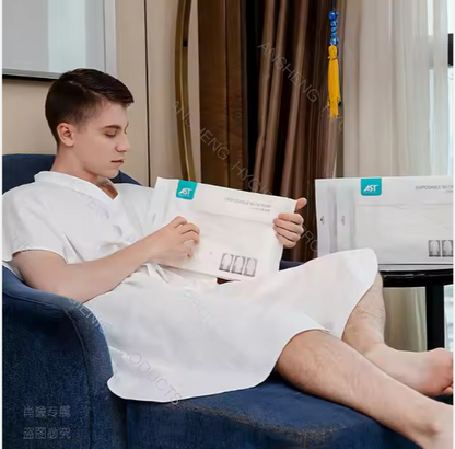 AST Disposable Spa Bathrobe – Lightweight, Hygienic, and Customizable