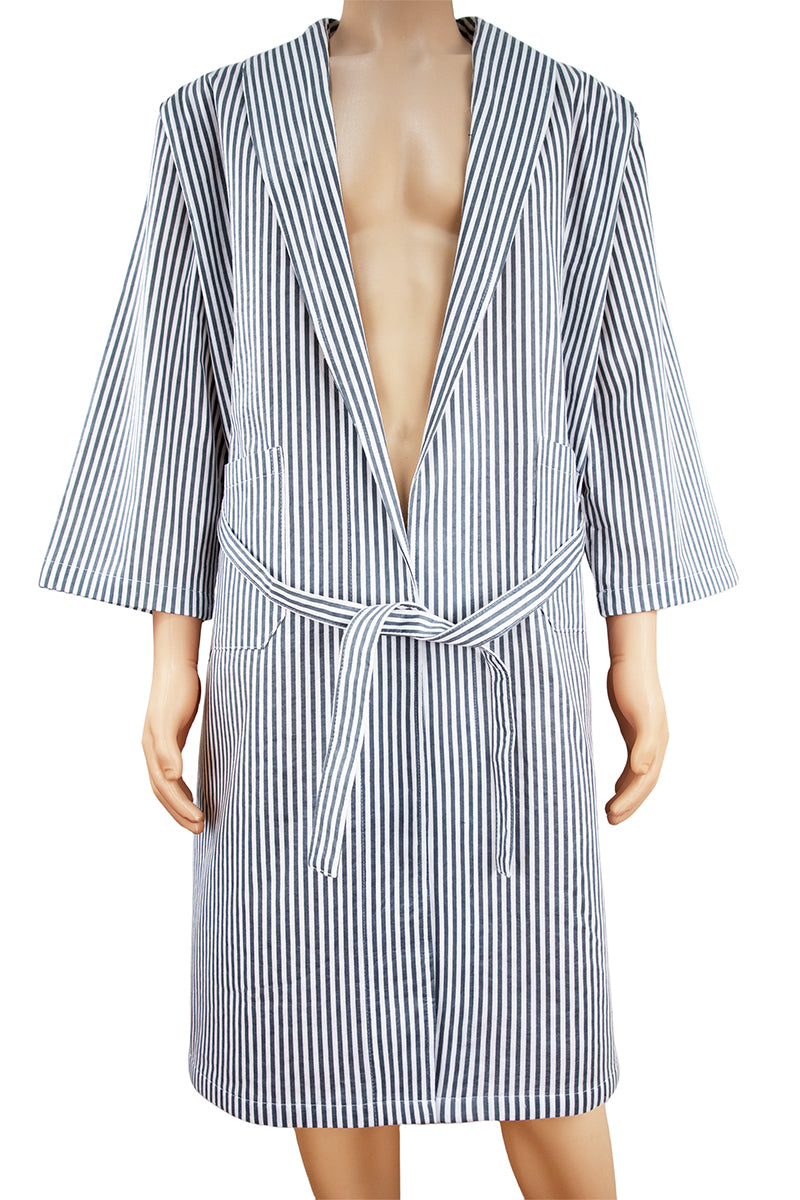 custom Open-Front Style with Waist Belt – Easy fit, one size fits most bathrobes 