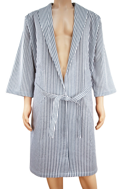 custom Open-Front Style with Waist Belt – Easy fit, one size fits most bathrobes 