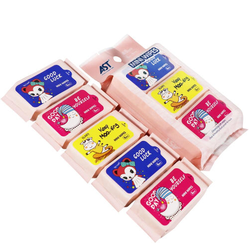 6-Pack Pure Water Wet Wipes,14×15 cm,OEM Private Label Baby & Adult Wipes